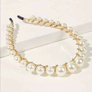 Brand New Pearl Headband with Rhinestones